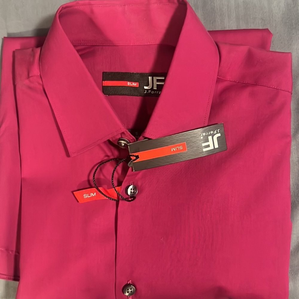 JF Men’s Slim Fit Men’s Shirt (Aragon Purlple) new w/tags